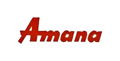 A red logo of the word amanet