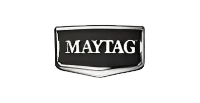 A black and white logo of maytag.