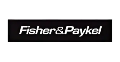A black and white logo of fisher & paykel