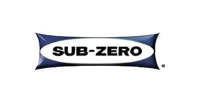 A sub-zero logo is shown on the side of a snowboard.